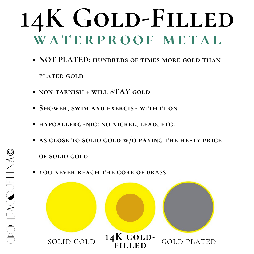 14K GF Mini Moon stud earrings