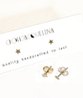 14K GF Mini star stud earrings