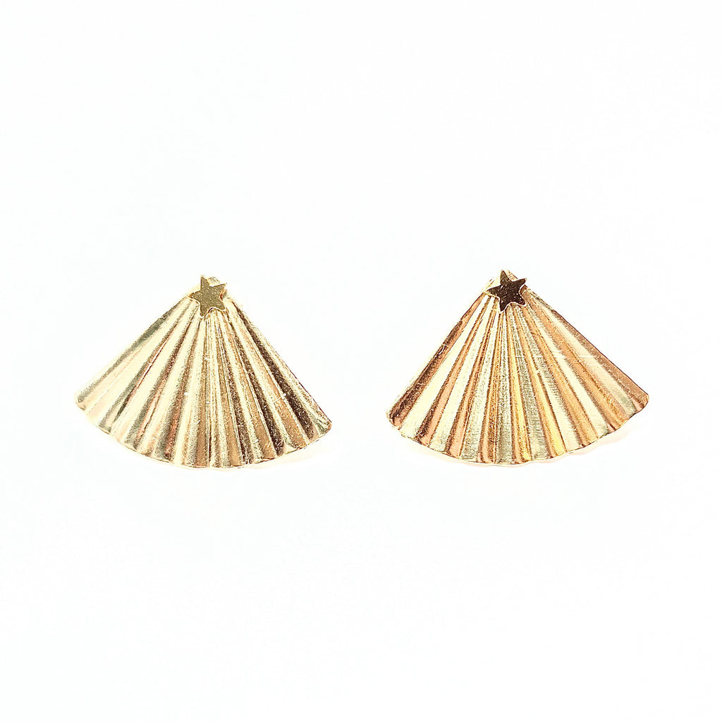 14K GF Mini star stud earrings