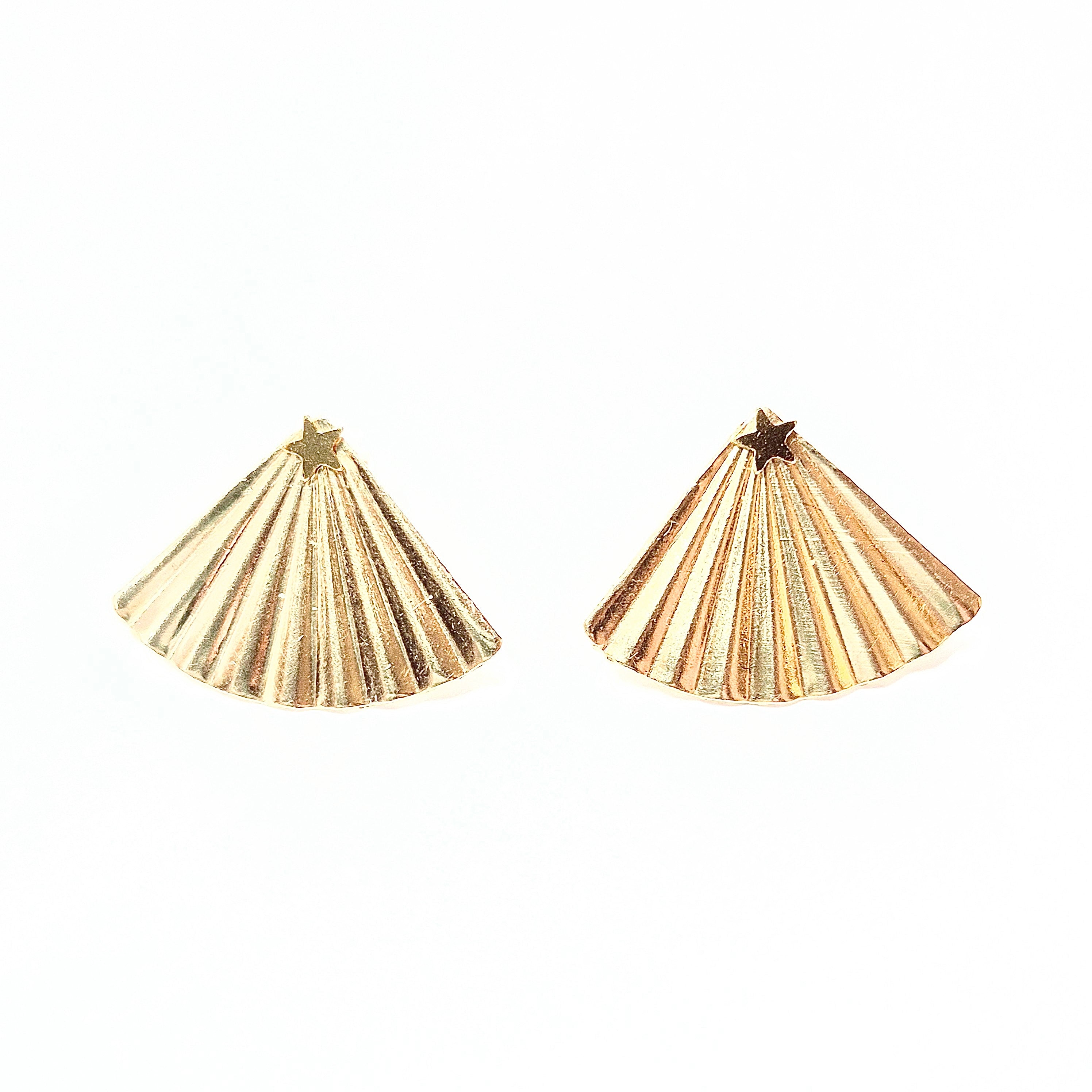 14K GF Mini star stud earrings