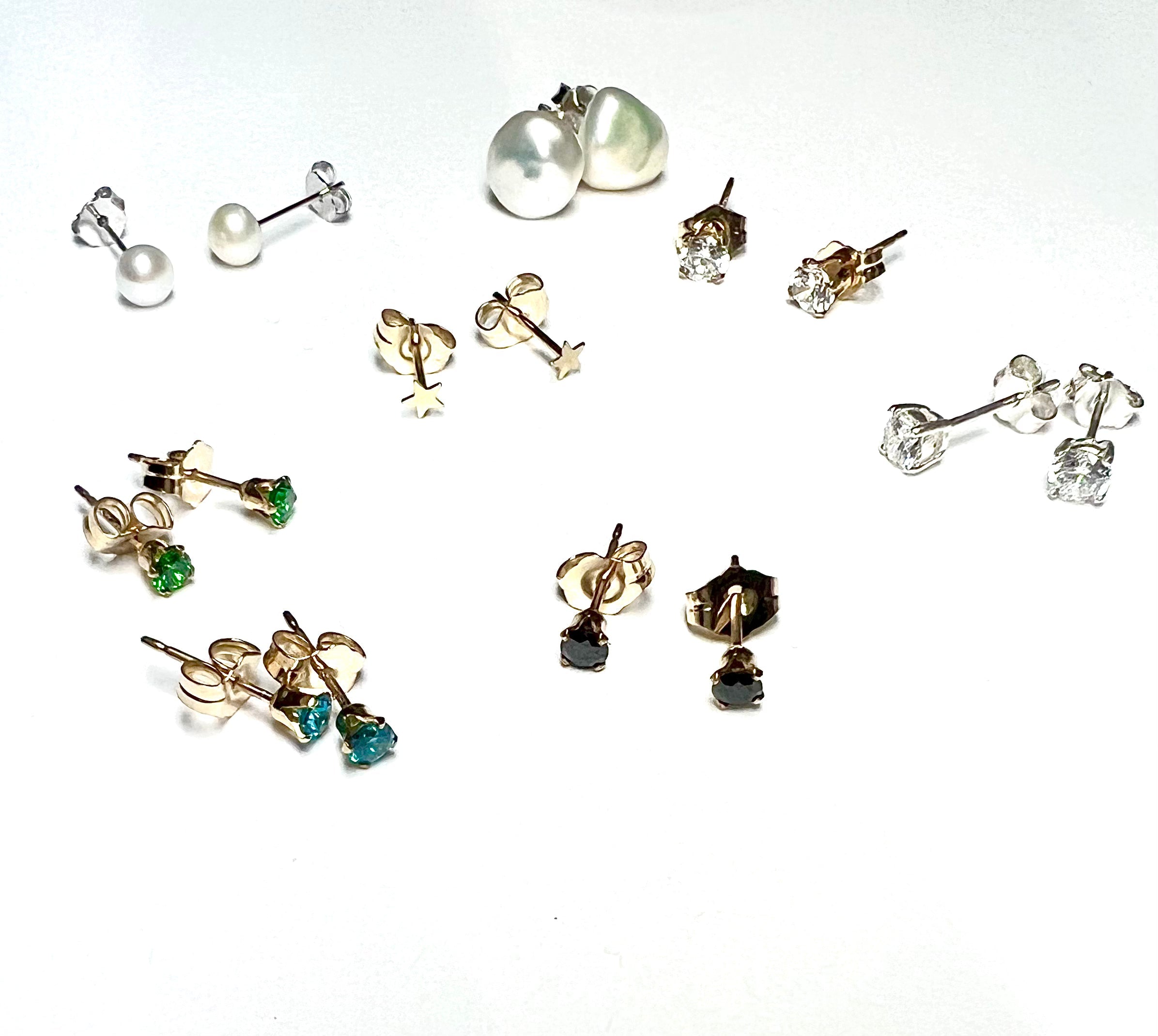 14K GF Mini star stud earrings