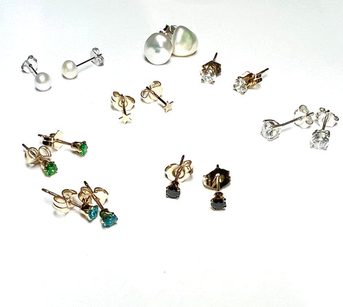 14K GF Mini star stud earrings