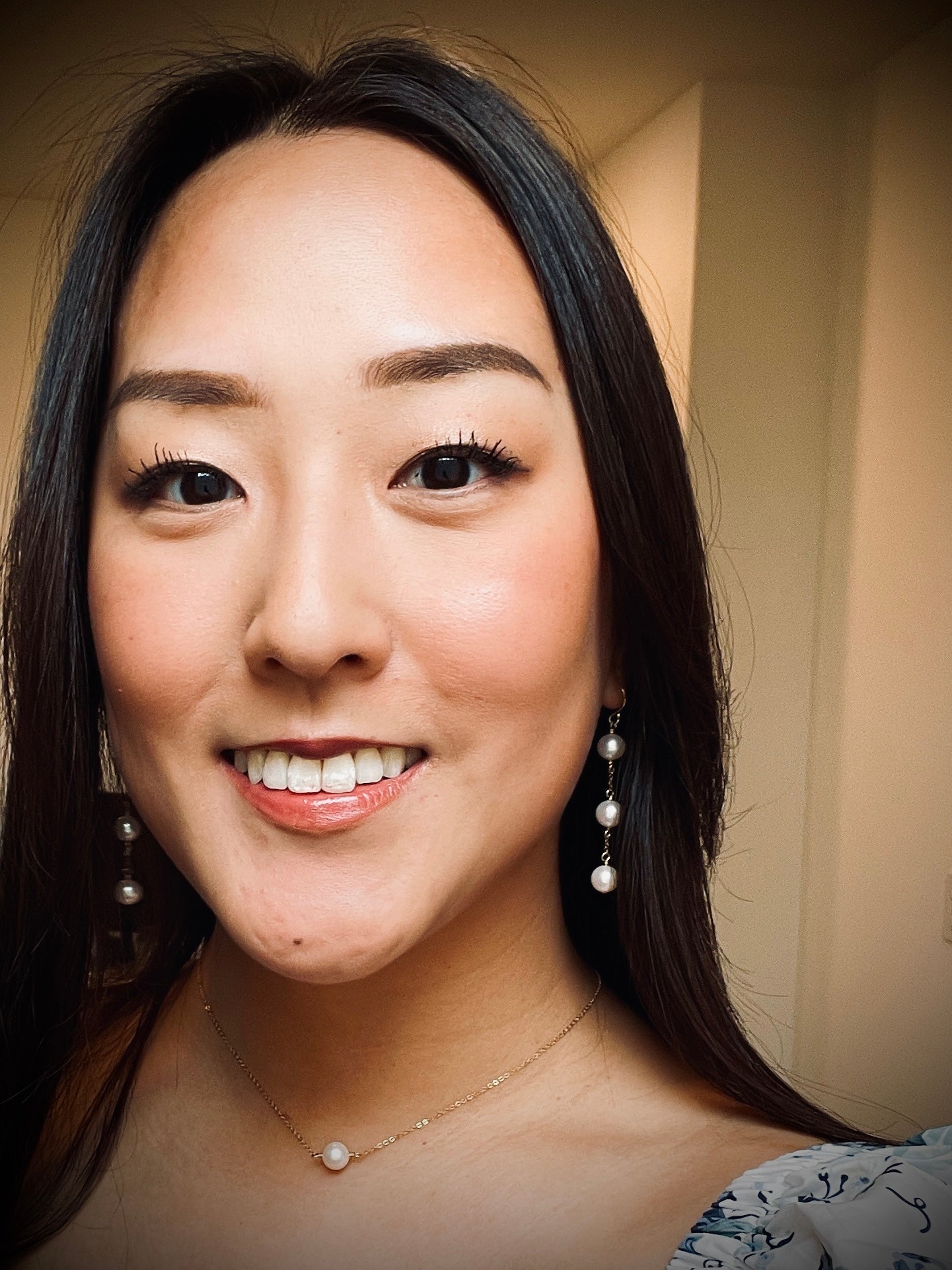 3, 4 or 5 Pearl spacer earrings