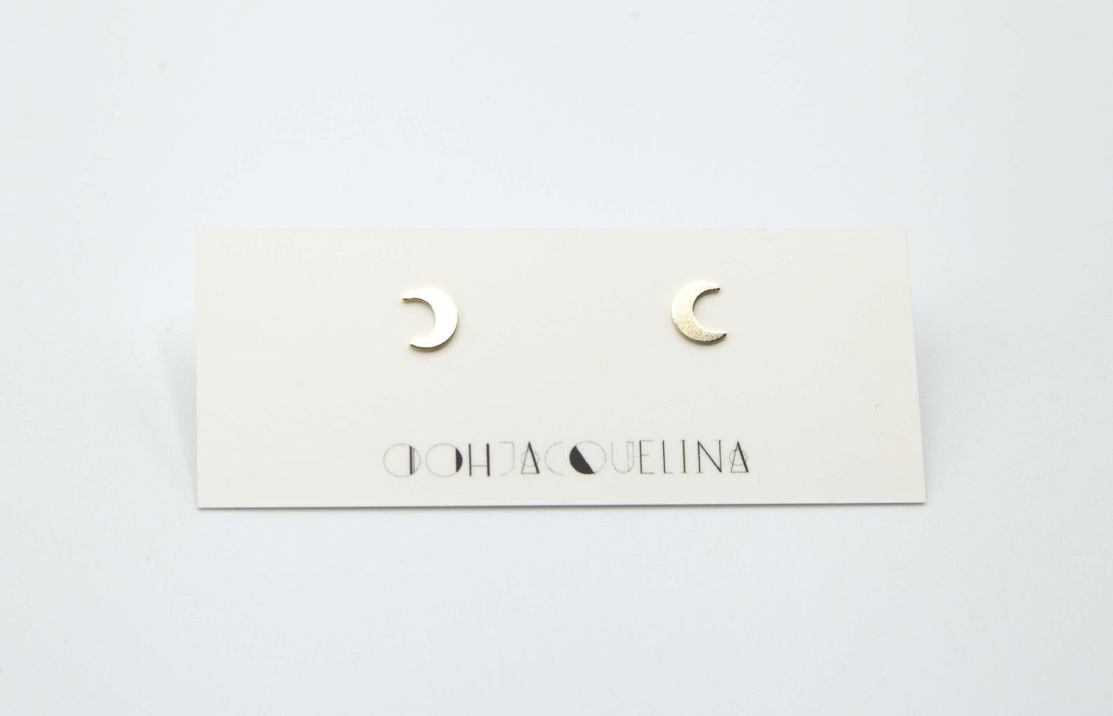 14K GF Mini Moon stud earrings